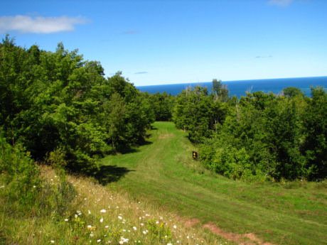 A scene from the beautiful Blue Mountains section of the Bruce Trail.